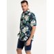 thumbnail image 3 of Guayabera Estampada Turquesa, 3 of 4