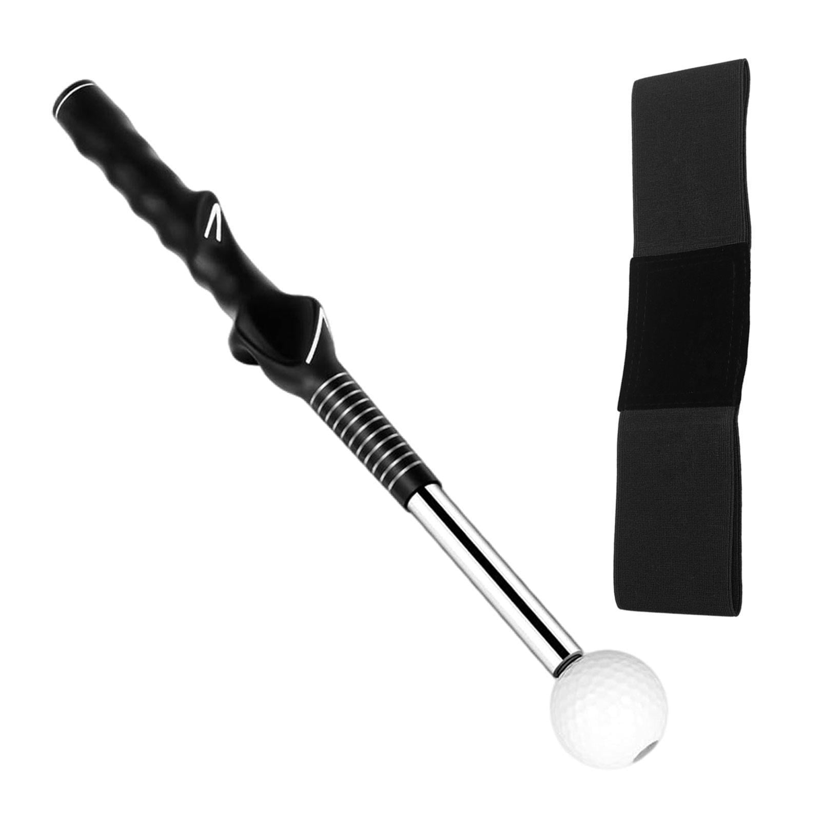 Magideal - Barra Telescópica De Alquilación De Calumnias, Swing Telescópico De Golf, Para Mujeres Y Hombres, Actitud Correcta, Ayuda Para El Entrenamiento Para P Correa De Entrenador Negro