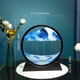 thumbnail image 1 of 1pc Moving Sand Art Picture Round/Rectangular Glass 3D Deep Sea Sandscape In Motion Display Flowing Sand Frame Relaxing Desktop Home Office Work Decor, 1 of 5