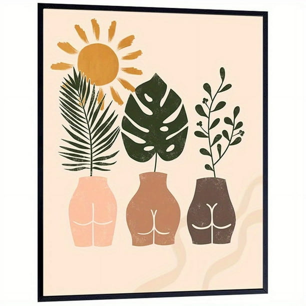 Aesthetics Modern Art - Powder Room Contemporary Bathroom Wall Decor for Women - Woman Buttocks Wall Art Decoration - Boho Poster 8x10 - Modern Bathroom Decor