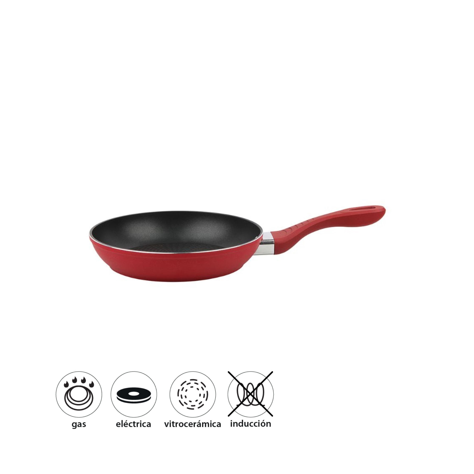 Mainstays - Sartén Aluminio Crispy Forjado Antiadherente 20 Cm 1 Pieza