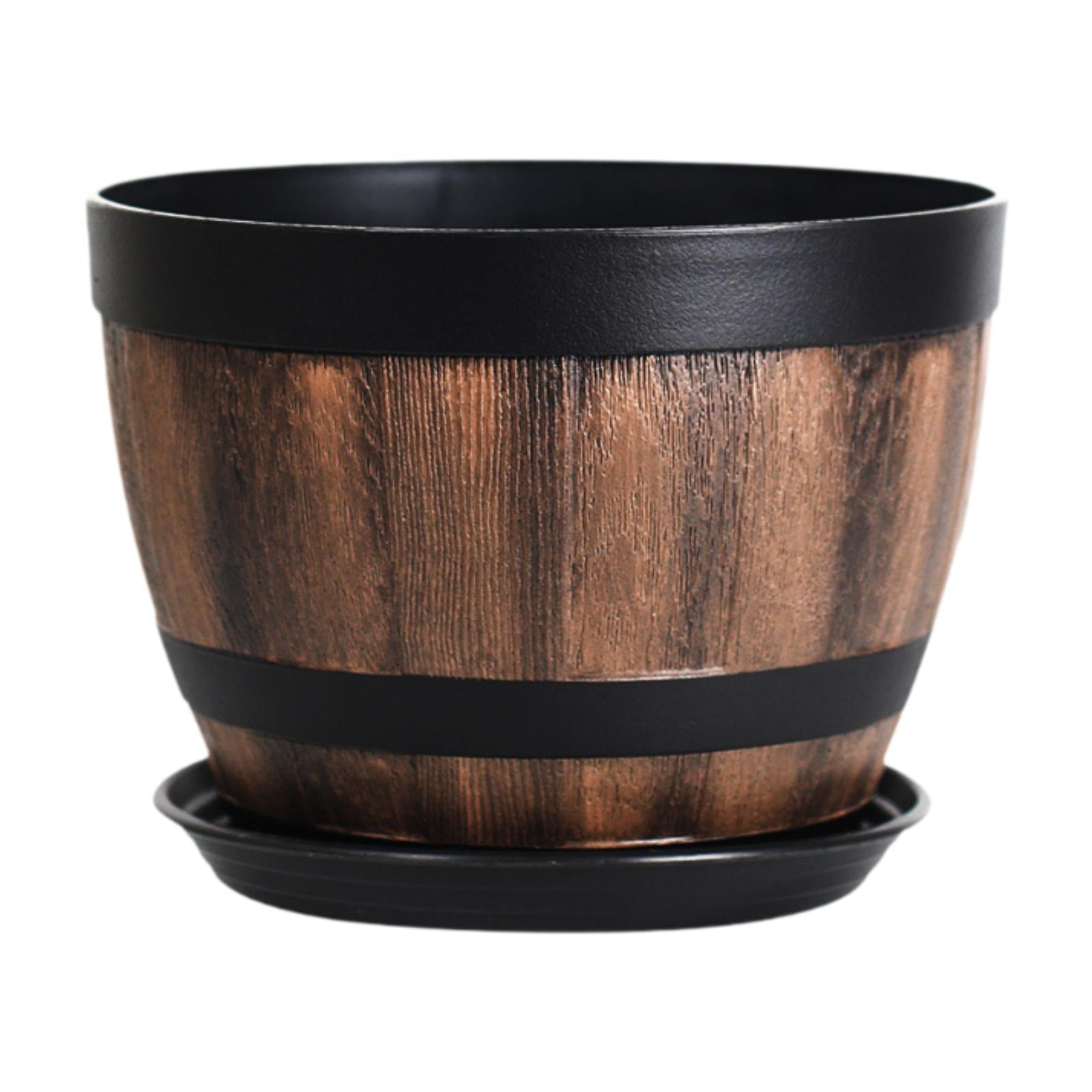 Wswqop - Maceta Rústica Con Orificios De Drenaje, Contenedor Para Plantas De Escritorio, Para El Hogar, Interior, 10 L