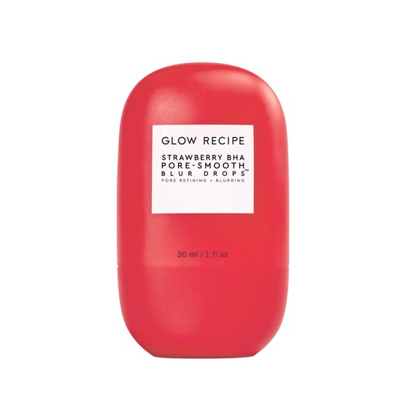 Gotas desenfocadas Serum Glow Recipe, con sabor a fresa y BHA, para suavizar los poros, 30 ml