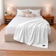 thumbnail image 1 of Pack 2 Mantas de cama Nautica Home Jacquard Franela ultrasuave 127x178cm blanca, 1 of 7