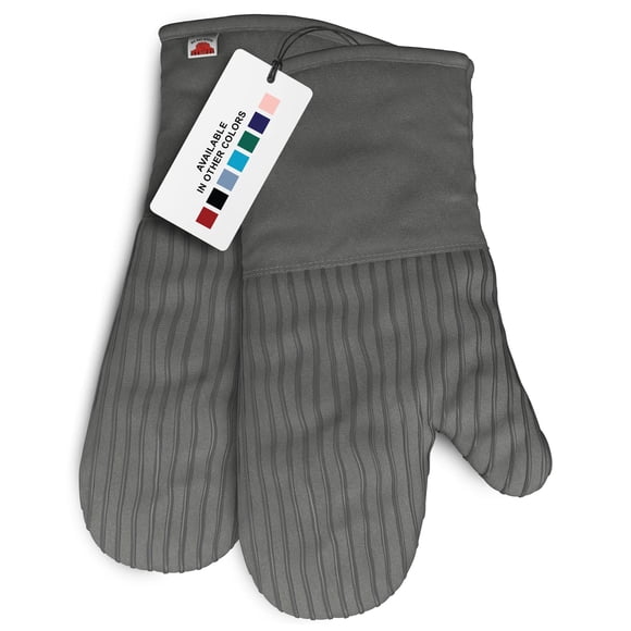Manoplas de horno Big Red House 32 cm gris, juego de 2