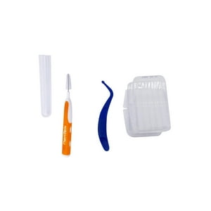 Dentek - Pack Cera Para Ortodoncia + Cepillo Interdental Easy Brush Multicolor