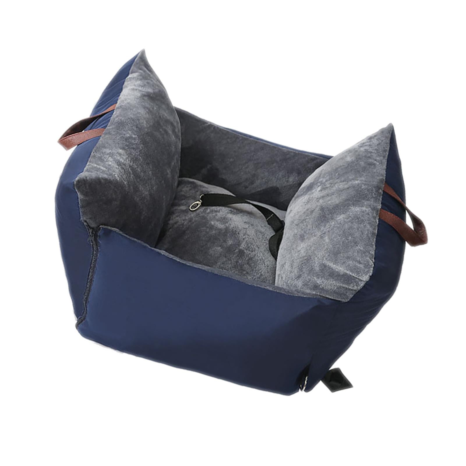 Ioensy - Asiento De Coche Portátil Para Perros, Asiento Elevador Para Perros Pequeños Y Medianos, Transportador De Mascotas Para Exteriores, Azul Marino