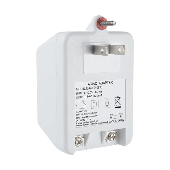 Transformador JAMHER 24V 830mA 120V Enchufable con Fusible PTC