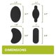 thumbnail image 2 of Almohadillas antiampollas Bukihome, 44 unidades, color negro, 2 of 8