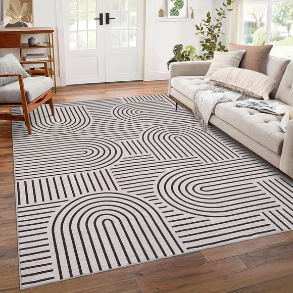 ALFOMBRA ROYHOME 274 cm x 366 cm Lavable Antideslizante Arcoíris