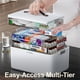 thumbnail image 3 of Organizador de medicamentos CTIME de 4 niveles XL con asa de cuero 2026, 3 of 8