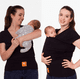 thumbnail image 2 of Camiseta De Porteo Y Lactancia Luandlubaby ( Portabebé) Negro Liso M, 2 of 3