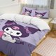 thumbnail image 1 of Kuromi Quilt Set Thicken Soft 3 Pieces Bedding Set All Season Duvet Cove with 2 Pillowcases for Adult Women Girls Teens Home Room Decor, 1 of 5