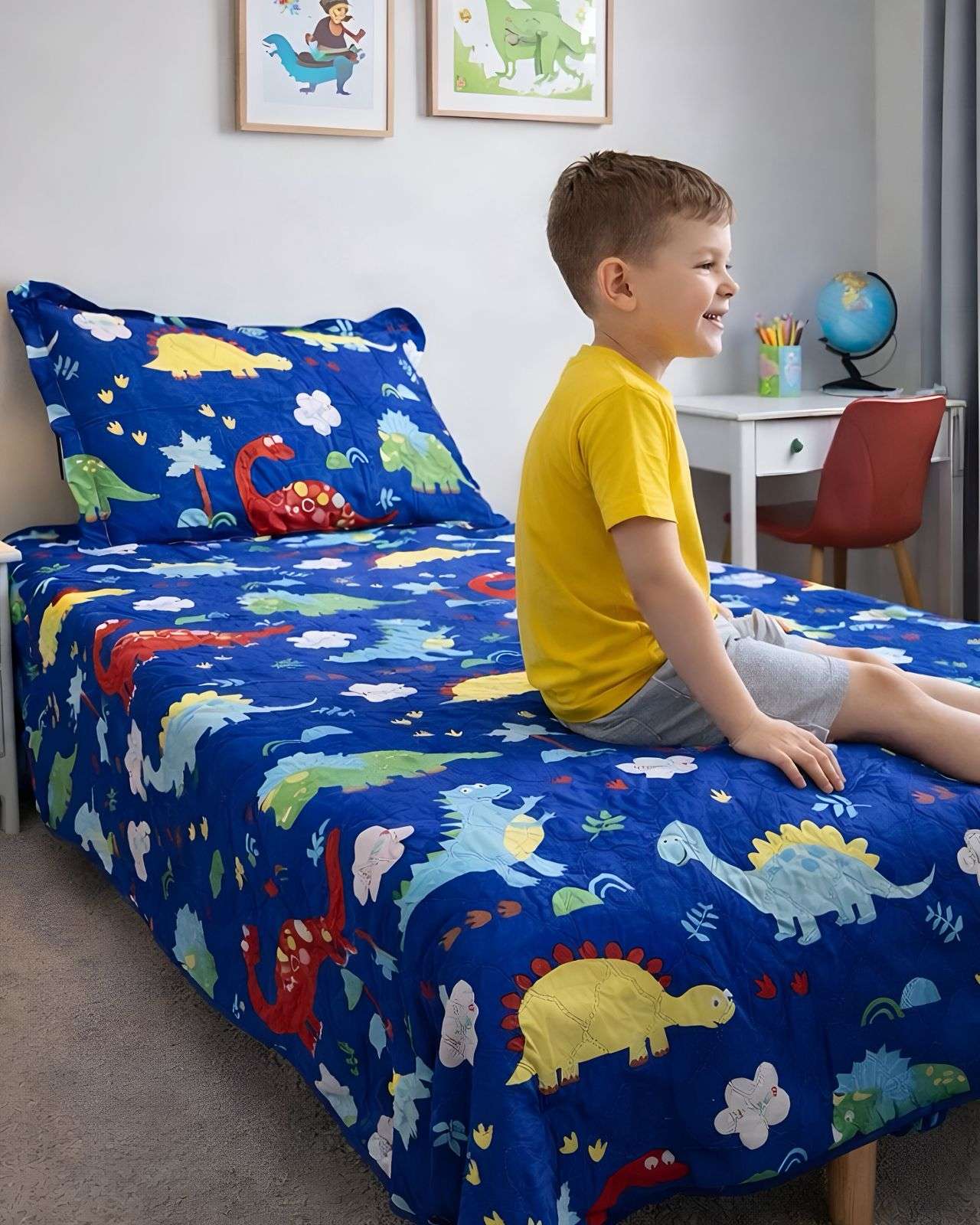 Imac Hogar - Juego De Sabana Mas Cubrecama De Verano Infantil Plaza Y Media