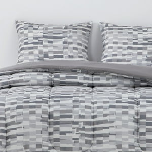 Dib - Plumon Reversible 2 Plazas Ladrillo Gris