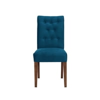 Latam Home - Silla Oviedo Tela Velvet Azul Petroleo