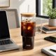 thumbnail image 2 of Vaso Mr. Coffee 1000 ml de vidrio con tapa de bambú, 2 of 8
