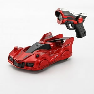 Fliperex - Auto A Control Remoto Laser De Pared Trepa Muro Antigravedad Rojo