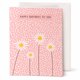 thumbnail image 1 of Tarjeta de Cumpleaños Dotty about Paper 13 cm x 18 cm Margaritas Rosadas, 1 of 5