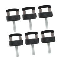 Ioensy - 6X Tornillos De Pulgar Conveniente Reemplazar Para Jeep Wrangler Jk Gladiator Jt Jl Negro