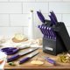thumbnail image 4 of Set de Bloque de Cuchillos McCook 14 piezas Acero Inoxidable Morado, 4 of 8