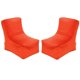 thumbnail image 1 of Pouf Tatto 2 Cuerpos Felpa Naranja, 1 of 6