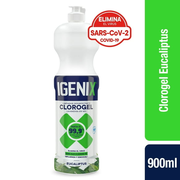 Cloro Gel Eucaliptus Botella, 900 ml