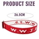 thumbnail image 4 of Pulsera unisex con estampado de letras jacquard y correa de muñeca ajustable WWJD, 4 of 5