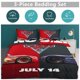 thumbnail image 3 of Cars Lightning McQueen Boys 3 Piece Bedding with 1 Flat Sheet And 2 Pillowcases Twin Bed Sheets, 3 of 5