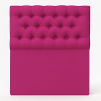 Vitelio - Respaldo Capitone Color Fucsia 1.5 Plaza Premium