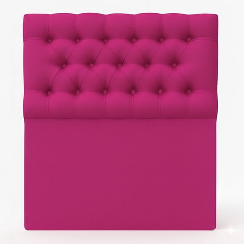 Vitelio - Respaldo Capitone Color Fucsia 1 5 Plaza Premium