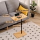 thumbnail image 2 of Bamboo Couch Tray Table Height Adjustable C-Shaped End Table with Slots 2 Tier Sofa Side Table for Living Room & Bedroom (Rectangle + Rectangle), 2 of 3