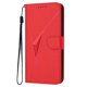 thumbnail image 2 of Funda Cartera Fibra de Carbono para Samsung Galaxy S21 FE con Soporte y Cierre Magnético Rojo, 2 of 6