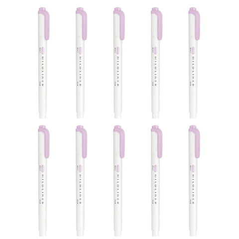 Zebra Pen - Iluminador Zebra Mildliner Mildline Rack, 10 Unidades, B-Wkt7-Mll