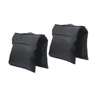 Xusx111 - Bolsa De Peso De Soporte De Fotografía, Dispositivo De Soporte De Peso, Utilizado Para Evitar Acampar Y Viajar -2 Piezas (Negro)