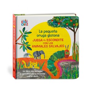 Kokinos - La Pequeña Oruga Glotona Juega Al Escondite Con Los Animales Salvajes Blanco