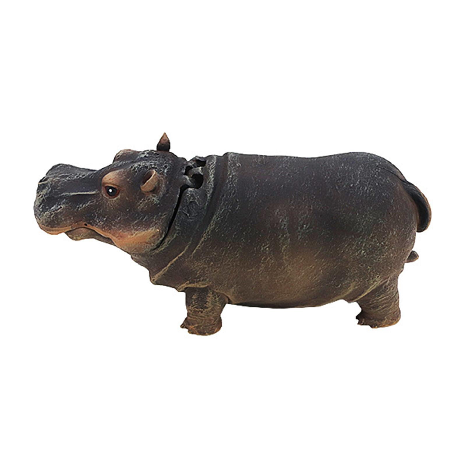 Decoración De Burbujeador De Pecera, Escultura De Hipopótamo, Adorno De Acuario Para Pecera