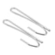 thumbnail image 3 of Uxcell 2.48" Ganchos de cortina de metal electrochapado tono plateado 20 unidades, 3 of 5