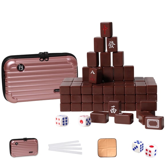 Juego de Mesa Mini Mahjong Chino VPH 144 Piezas Set de Viaje