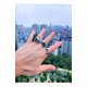 thumbnail image 2 of Anillo Vikingo Europeo Black Zircon de Hombre Moda m1, 2 of 3