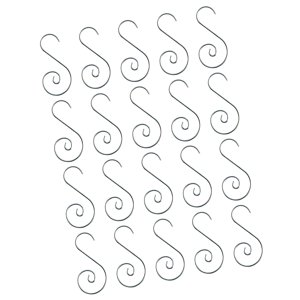 Magideal - 20X Ganchos Para Adornos Navideños, Accesorios De Decoración De Árboles, Colgadores De Adornos Navideños Prácticos, Versátiles Y Resistentes, Gancho Plata