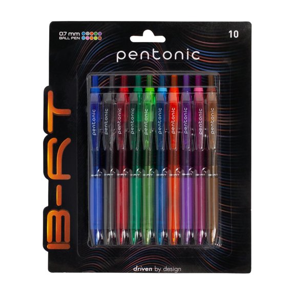 Bolígrafos de bola Pentonic 10 unidades 0,7 mm 10 colores