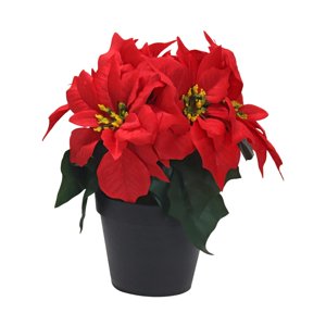 Bothyi - Flores De Nochebuena Artificiales Para Decoración De Interiores Y Exteriores: Chimeneas, Porches Y Hogar.