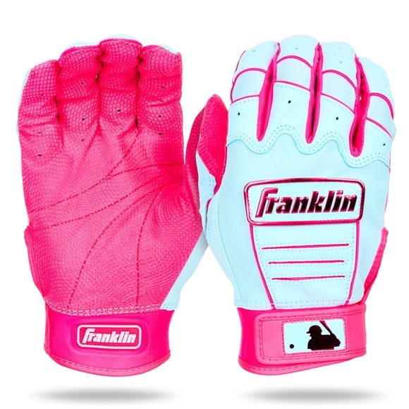Guantes de bateo Franklin Sports CFX Pro MLB Youth Rosa/Azul