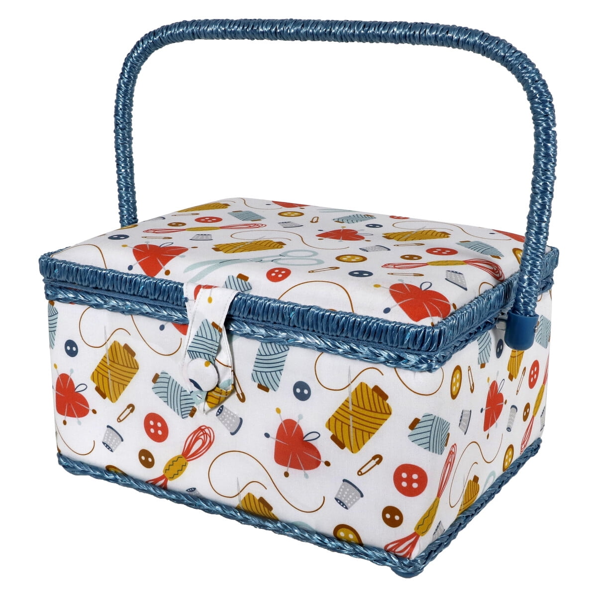 Caja De Costura Singer Grande Multicolor Madera Poliaster