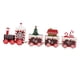 thumbnail image 5 of Juego De Decoración De Tren De Tren De Madera De Navidad Para Escritorio Al Aire Libre Rojo Blanco, 5 of 5