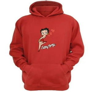 Genérico - Polerón Canguro Betty Boop Rojo Talla M Unisex