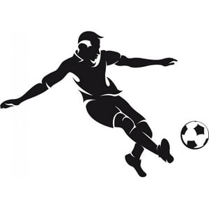 Rienda Libre Graphics - Decomural Football Player Ball Sports Ws-17618