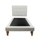 thumbnail image 3 of Base Con Respaldo De Plaza Gris Lino, 3 of 3