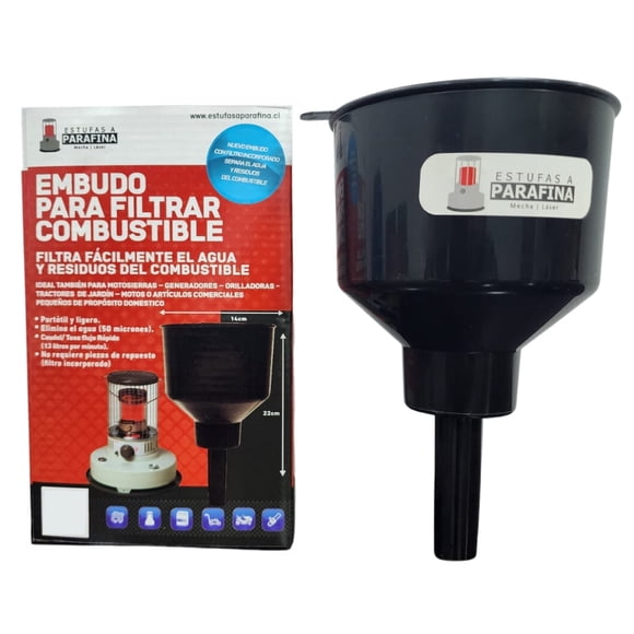 Embudo Filtro Purificador De Parafina Para Estufas A Parafina